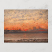 Gustave Courbet - Zonsondergang Briefkaart (Voorkant)