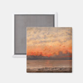 Gustave Courbet - Zonsondergang Magneet (Voorkant / Achterkant)