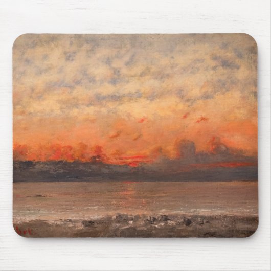Gustave Courbet - Zonsondergang Muismat (Voorkant)