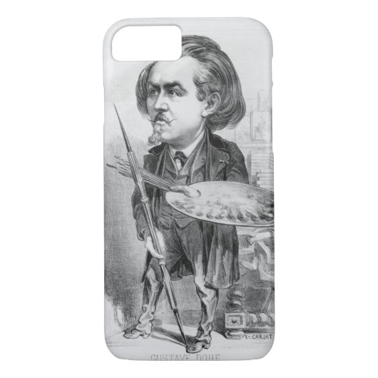 Gustave Dore (1832-83), karikatuur van Le Boulev Case-Mate iPhone Case (Achterkant)