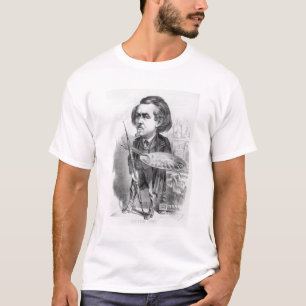 Gustave Dore (1832-83), karikatuur van Le Boulev T-shirt