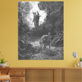 Gustave Doré - Adam en Eva worden uit het paradijs Canvas Afdruk (Insitu (Woonkamer))