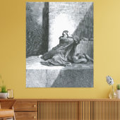 Gustave Doré - Baruch Writes Down Jeremiah's Proph Canvas Afdruk (Insitu (Woonkamer))