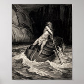 Gustave Doré - Caron Rowing/Dante’s Inferno Poster (Voorkant)