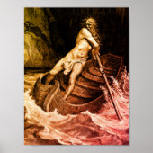 Gustave Doré - Caron Rowing/Dante's Inferno Poster (Voorkant)