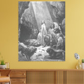 Gustave Doré - Daniël in de Leeuwenkuil Canvas Afdruk (Insitu (Woonkamer))