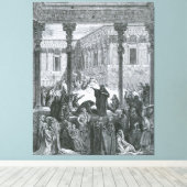 Gustave Doré - Daniël ontmaskert de priesters van Canvas Afdruk (Insitu (Houten vloer))