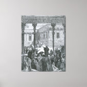 Gustave Doré - Daniël ontmaskert de priesters van Canvas Afdruk (Voorkant)