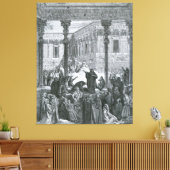 Gustave Doré - Daniël ontmaskert de priesters van Canvas Afdruk (Insitu (Woonkamer))