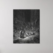 Gustave Doré - Dante and Virgil Come to the Cemete Canvas Afdruk (Voorkant)