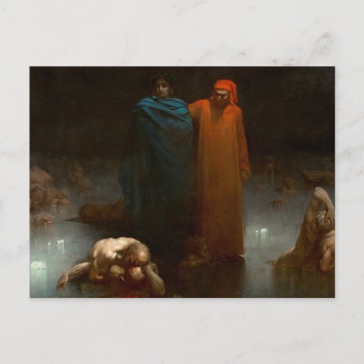 Gustave Dore - Dante And Virgil In The Ninth Circl Briefkaart (Voorkant)