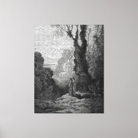Gustave Doré - Dante And Virgilio Canvas Afdruk (Voorkant)