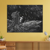Gustave Doré - Dante And Virgilio Meet Ser Brunett Canvas Afdruk (Insitu (Woonkamer))