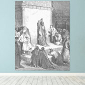Gustave Doré - David rouwt om de dood van Absalom Canvas Afdruk (Insitu (Houten vloer))