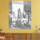 Gustave Doré - David rouwt om de dood van Absalom Canvas Afdruk (Insitu (Woonkamer))