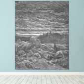 Gustave Doré - De dood van Gideons zonen Canvas Afdruk (Insitu (Houten vloer))