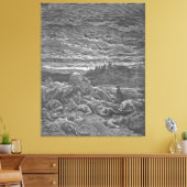 Gustave Doré - De dood van Gideons zonen Canvas Afdruk (Insitu (Woonkamer))