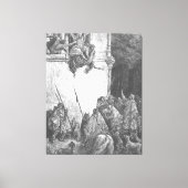 Gustave Doré - De dood van Isebel Canvas Afdruk (Voorkant)