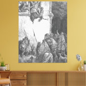 Gustave Doré - De dood van Isebel Canvas Afdruk (Insitu (Woonkamer))