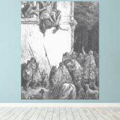 Gustave Doré - De dood van Isebel Canvas Afdruk (Insitu (Houten vloer))