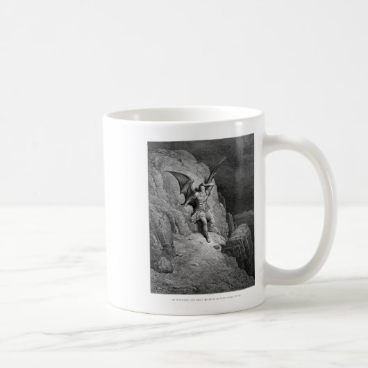 Gustave Dore, de Herfst van het satanparadijs, is Koffiemok (Rechts)