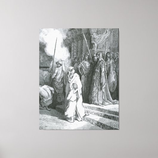 Gustave Doré - De Moed van een Moeder Canvas Afdruk (Voorkant)