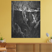 Gustave Doré - De Muur Van Vlammen Canvas Afdruk (Insitu (Woonkamer))