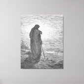 Gustave Doré - De profeet Amos Canvas Afdruk (Voorkant)
