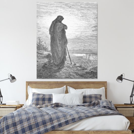 Gustave Doré - De profeet Amos Canvas Afdruk (Insitu (Slaapkamer))