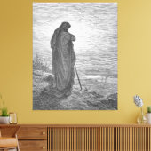 Gustave Doré - De profeet Amos Canvas Afdruk (Insitu (Woonkamer))