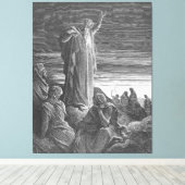 Gustave Doré - De profeet Ezechiël Canvas Afdruk (Insitu (Houten vloer))