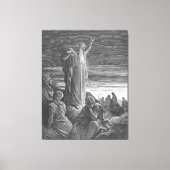 Gustave Doré - De profeet Ezechiël Canvas Afdruk (Voorkant)