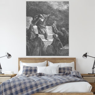 Gustave Doré - De profeet Jeremia Canvas Afdruk