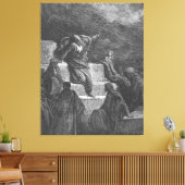 Gustave Doré - De profeet Jeremia Canvas Afdruk (Insitu (Woonkamer))