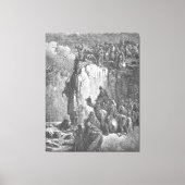 Gustave Doré - De profeten van Baäl worden afgesla Canvas Afdruk (Voorkant)