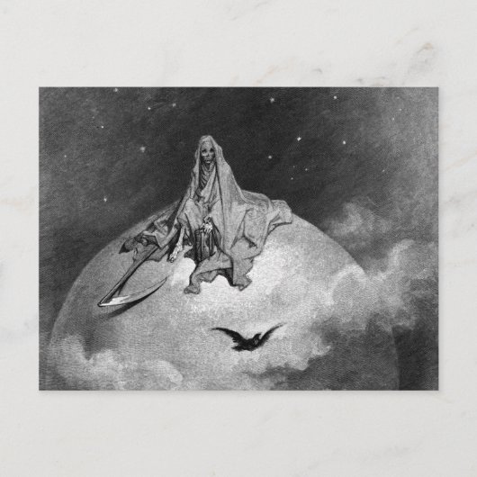 Gustave Dore - De Raven Briefkaart (Voorkant)