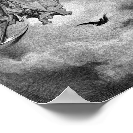 Gustave Dore - De Raven Poster (Hoek)