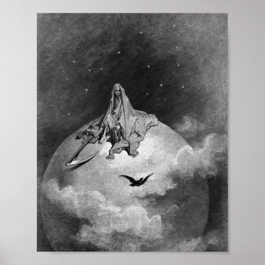 Gustave Dore - De Raven Poster (Voorkant)