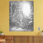 Gustave Doré - De schepping van Eva Canvas Afdruk (Insitu (Woonkamer))