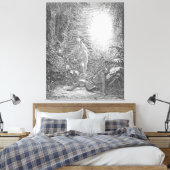 Gustave Doré - De schepping van Eva Canvas Afdruk (Insitu (Slaapkamer))