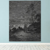 Gustave Doré - De Visioen van de Hel Canvas Afdruk (Insitu (Houten vloer))