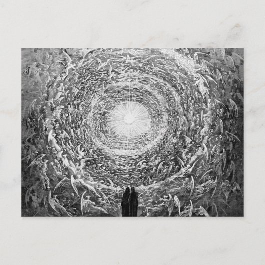 Gustave Dore - (de witte roze) Vision Empyrean Briefkaart (Voorkant)