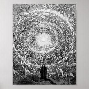 Gustave Dore - (de witte roze) Vision Empyrean Poster