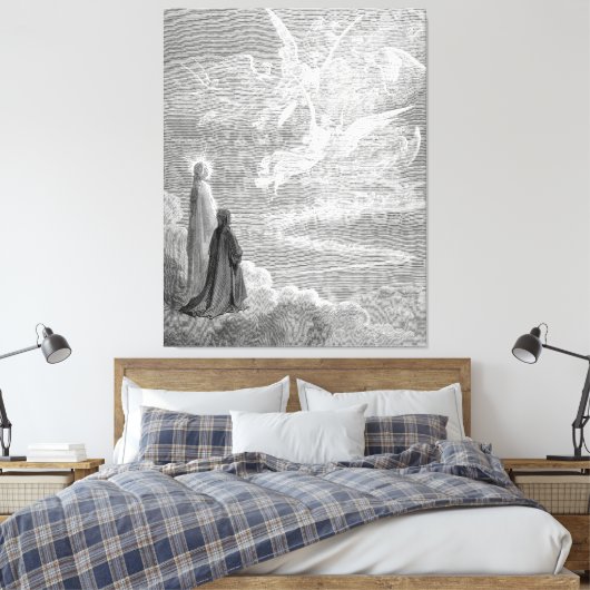 Gustave Doré - De Zaligen Canvas Afdruk (Insitu (Slaapkamer))