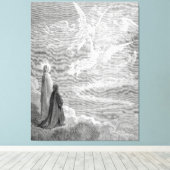 Gustave Doré - De Zaligen Canvas Afdruk (Insitu (Houten vloer))