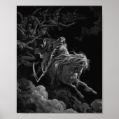 Gustave Dore - Dood op het Bleke paard Poster (Voorkant)