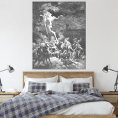 Gustave Doré - Elijah Destroys the Messengers  Canvas Afdruk (Insitu (Slaapkamer))