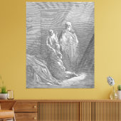 Gustave Doré - Elijah Raises the Son of the Widow Canvas Afdruk (Insitu (Woonkamer))