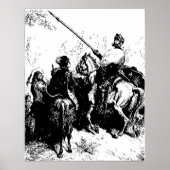 Gustave Dore Engraving Don Quichot Illustratie Poster (Voorkant)