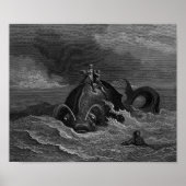 Gustave Dore Engraving Zee Monster Poster (Voorkant)